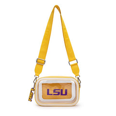Louisiana State University Fighting Tigers Clear Crossbody Bag