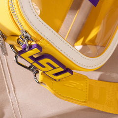 Louisiana State University Fighting Tigers Clear Crossbody Bag