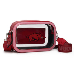 University of Arkansas Razorbacks Clear Crossbody Bag