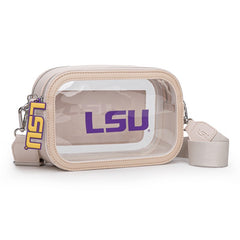 Louisiana State University Fighting Tigers Clear Crossbody Bag