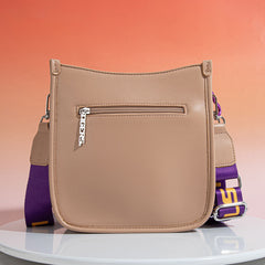 Louisiana State University Fighting Tigers Crossbody Purse With Wristlet Keychain