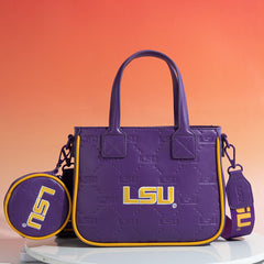Louisiana State University Fighting Tigers Crossbody Tote Bag