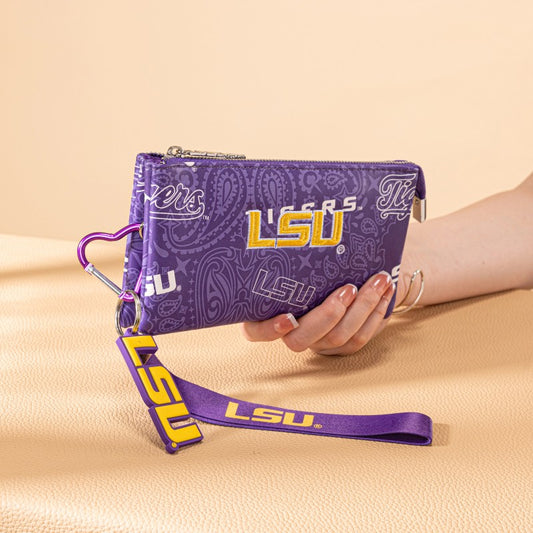Louisiana State University Fighting Tigers Wristlet
