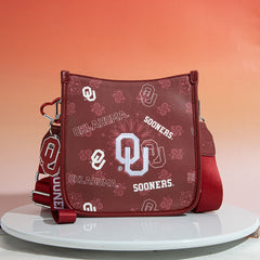 University of Oklahoma Sooners Crossbody Purse With Wristlet Keychain