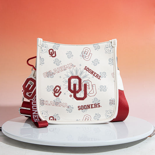 University of Oklahoma Sooners Crossbody Purse With Wristlet Keychain