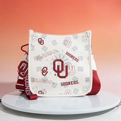 University of Oklahoma Sooners Crossbody Purse With Wristlet Keychain