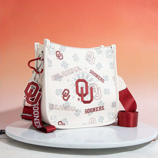 University of Oklahoma Sooners Crossbody Purse With Wristlet Keychain