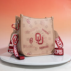 University of Oklahoma Sooners Crossbody Purse With Wristlet Keychain
