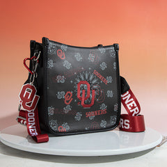 University of Oklahoma Sooners Crossbody Purse With Wristlet Keychain