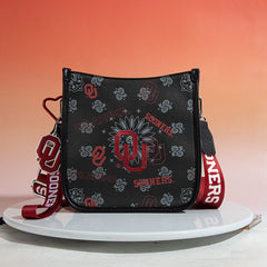 University of Oklahoma Sooners Crossbody Purse With Wristlet Keychain