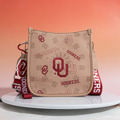 University of Oklahoma Sooners Crossbody Purse With Wristlet Keychain