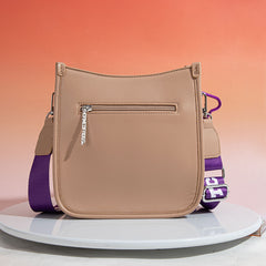 Texas Christian University Horned Frogs Crossbody Purse With Wristlet Keychain