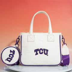 Texas Christian University Horned Frogs Crossbody Tote Bag