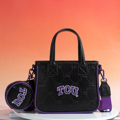 Texas Christian University Horned Frogs Crossbody Tote Bag