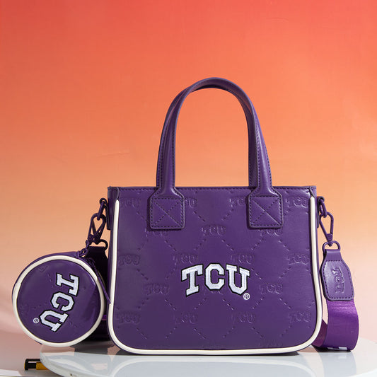 Texas Christian University Horned Frogs Crossbody Tote Bag