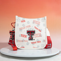 University of Texas Tech Red Raiders Crossbody Purse With Wristlet Keychain