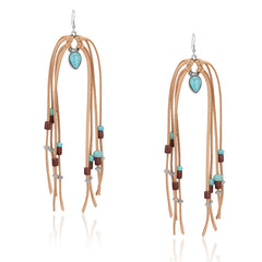 Rustic Couture's® Bohemian Suede Tassel Statement Earring