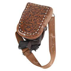 Montana West Tooled Concealed Carry Sling Bag
