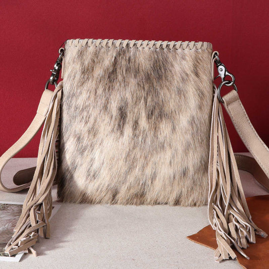 Trinity Ranch Hair-On Cowhide Fringe Concealed Carry Crossbody Bag
