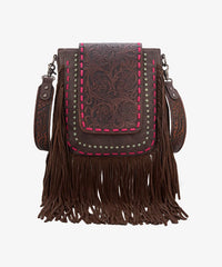 Trinity Ranch Fringe Tooled Crossbody - Montana West World