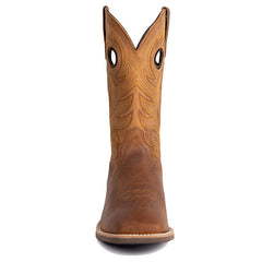 Men's Pull-On Distressed Leather Square Toe Western Boots