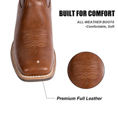 Women's Flame Embroidered Cowboy Boots