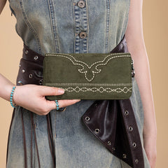 Montana West Boot Stitch Fringe Hobo Bag