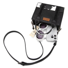 Wrangler Cow Print Accents Mini Tote Bag