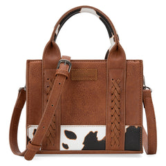Wrangler Cow Print Accents Mini Tote Bag