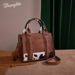 Wrangler Cow Print Accents Mini Tote Bag