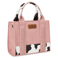 Wrangler Cow Print Accents Mini Tote Bag