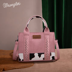 Wrangler Cow Print Accents Mini Tote Bag