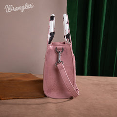 Wrangler Cow Print Accents Mini Tote Bag