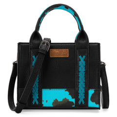 Wrangler Cow Print Accents Mini Tote Bag