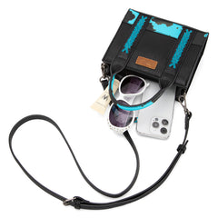 Wrangler Cow Print Accents Mini Tote Bag