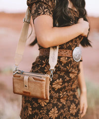 Wrangler Dual Zipper Compartment Crossbody Bag