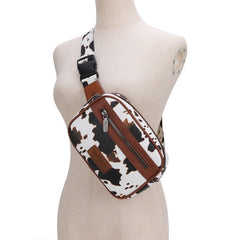 Wrangler Cow Print Belt Bag/Fanny Pack