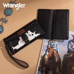 Wrangler Western Tri-fold RFID Wallet/Wristlet With Detachable Credit Card Holder