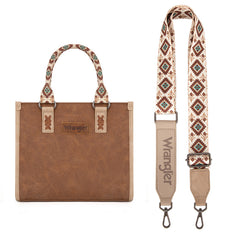 Wrangler Aztec Print Tote/Crossbody