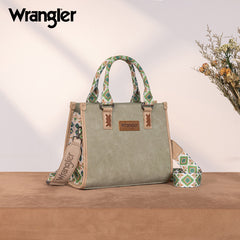 Wrangler Aztec Print Tote/Crossbody