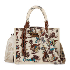 Wrangler Southwestern Print Rope Tote Bag