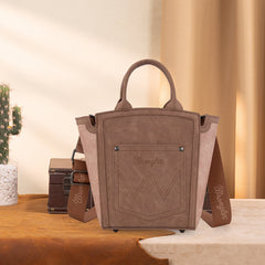 Wrangler Aztec Embroidered Floral Embossed Tote/Crossbody