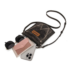 Wrangler "W" Stitch Water Repellent Denim Pocket Crossbody