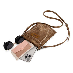 Wrangler "W" Stitch Water Repellent Denim Pocket Crossbody