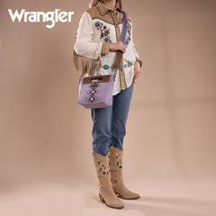 Wrangler Aztec Embroidered Crossbody Bag