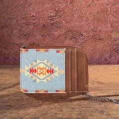 Wrangler Southwestern Art Print Mini Zip Card Case