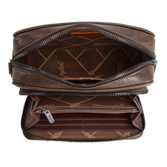 Wrangler Leather Crossbody Purse