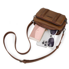 Wrangler Leather Crossbody Purse