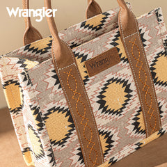 Wrangler Dual Sided Print Canvas Tote Bag