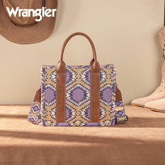 Wrangler Dual Sided Print Canvas Tote Bag